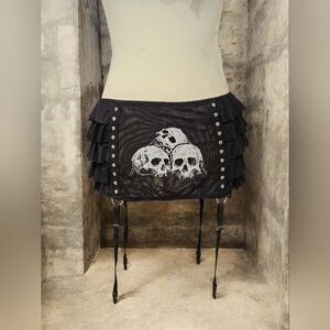 NWT Widow Midnight Cavalier Courtship Mini Skirt SOLDOUT ONLINE